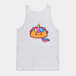 Cute Unicorn Taco Tank Top